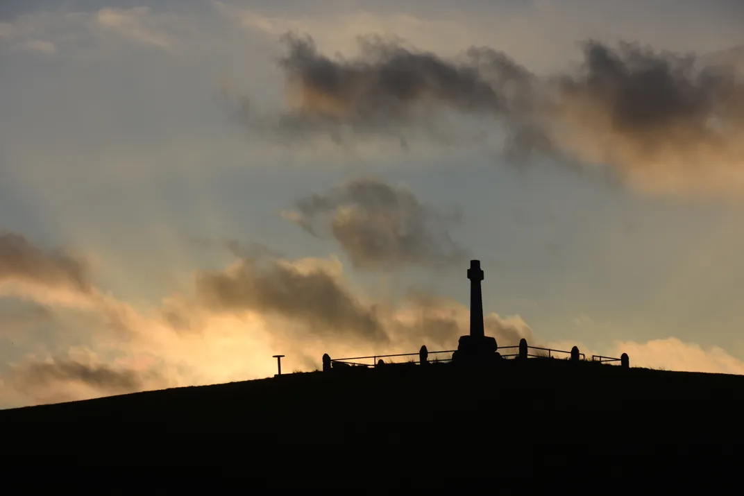 Memorial to the dead at the site of the Battle of Flodden