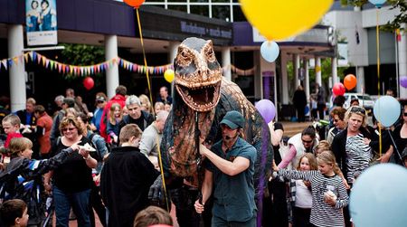 A dinosaur you can pet