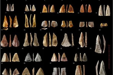 Neronian points found in Grotte Mandrin
