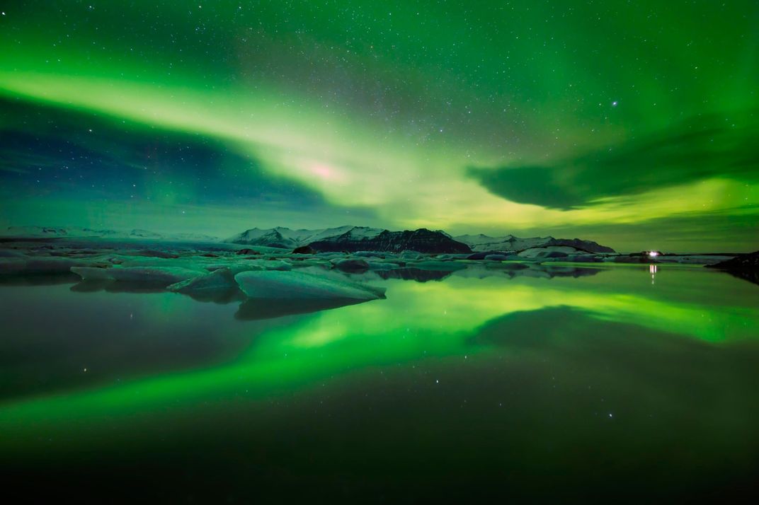 Northern Lights Jokulsarlon