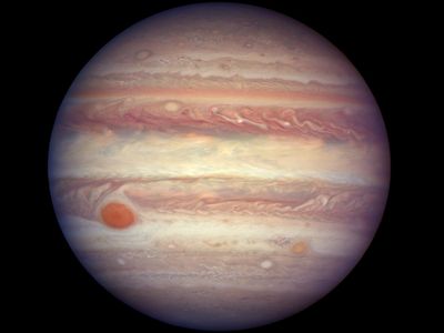 This snapshot shows Jupiter's swirling, banded atmosphere and signature vortices. 