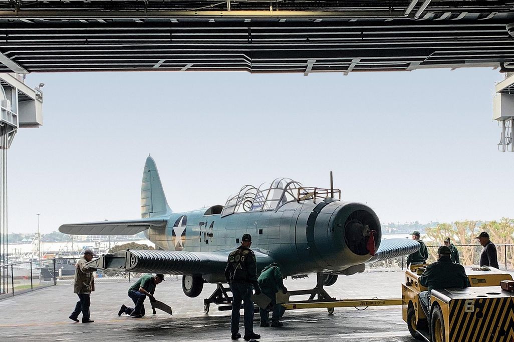 replica at USS Midway Museum