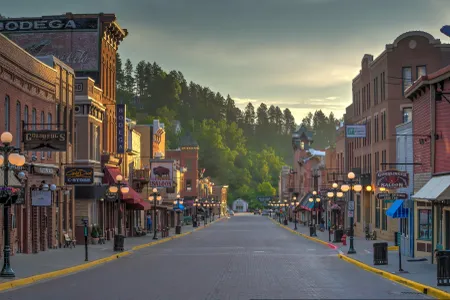 Main Street in Deadwood, South Dakota.