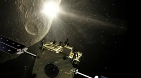 The key moment of the Don Quijote mission: the impact as Hidalgo smashes into the asteroid and Sancho observes from a safe distance