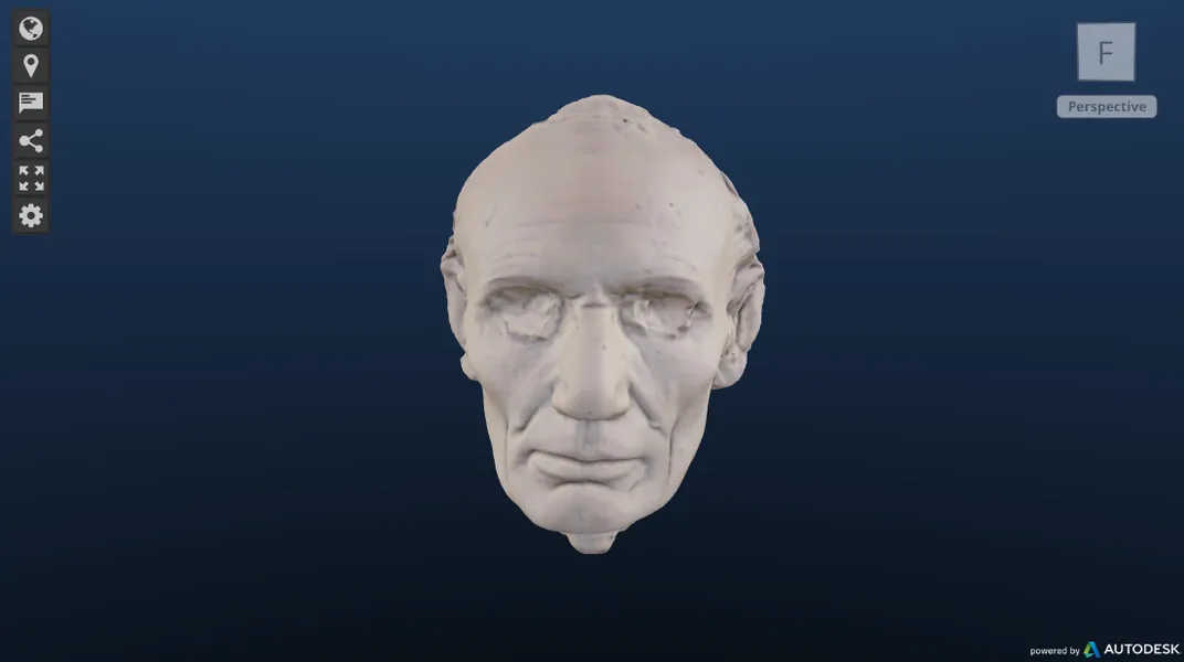 Abraham Lincoln Volk life mask