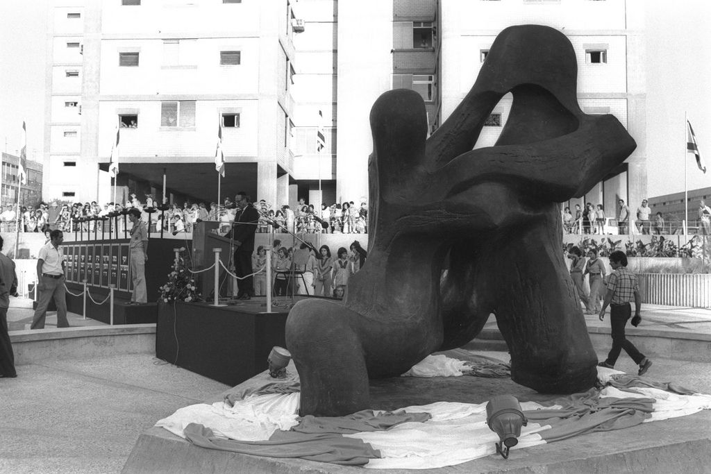 A memorial ceremony held in 1974 in Tel Aviv, where a tribute to the victims of the Munich massacre was unveiled.