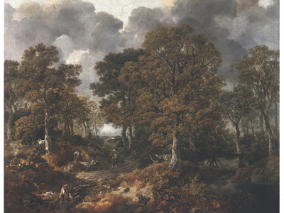 Among the sketches found was a study by Gainsborough for his 1748 painting "Cornard Wood," which depicts a forest scene near his hometown of Sudbury.