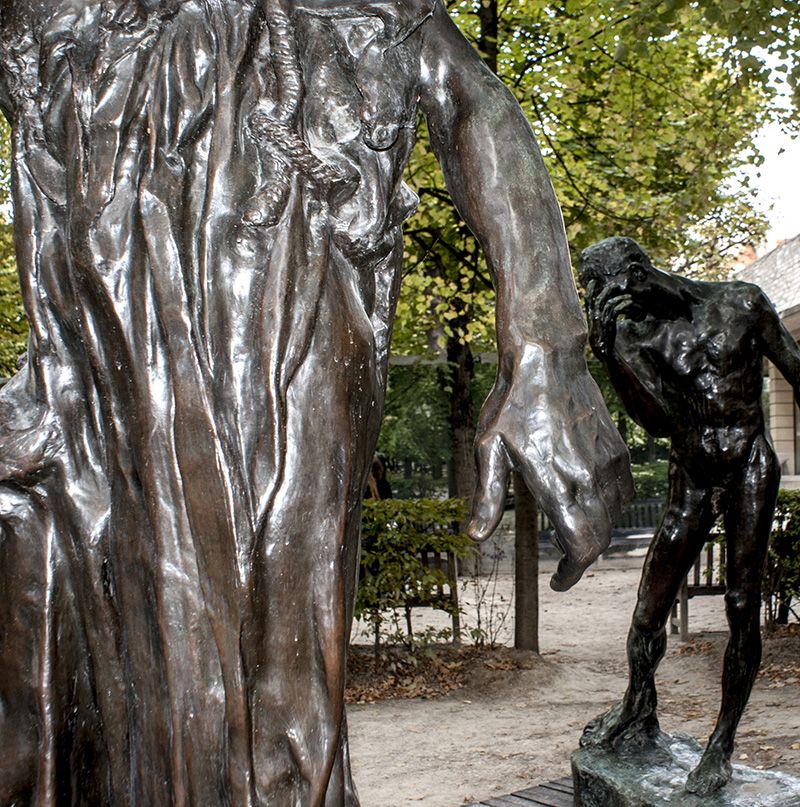 The Gardens of the Museum of Rodin exhibits his emotional works seen in ...