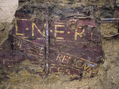 Researchers found the train car during excavations in northern Antwerp.