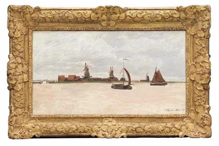 The thieves attempted to steal De Voorzaan en de Westerhem, an 1871 painting by Claude Monet.