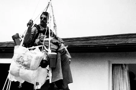 “A man can’t just sit around,” Larry Walters explained to a reporter when asked what made him decide to take a patio chair aloft.