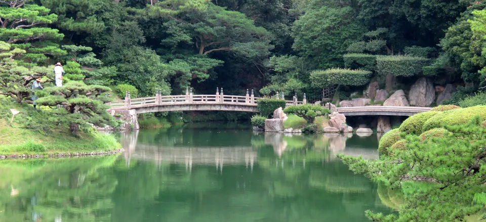  Ritsurin Garden, in Takamatsu on Japan's Shikoku Island 