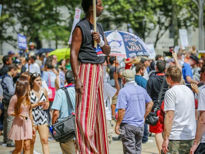 StiltWalking Demonstrator Smithsonian Photo Contest Smithsonian
