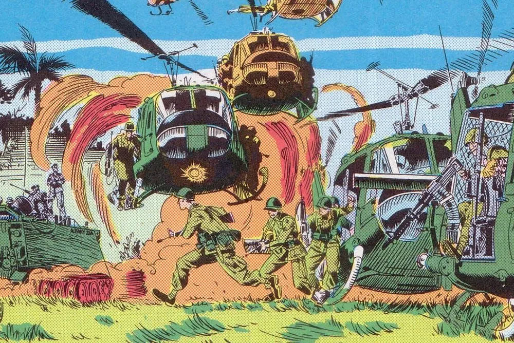 A Panel from the Marvel Comics series ‘The 'Nam.’