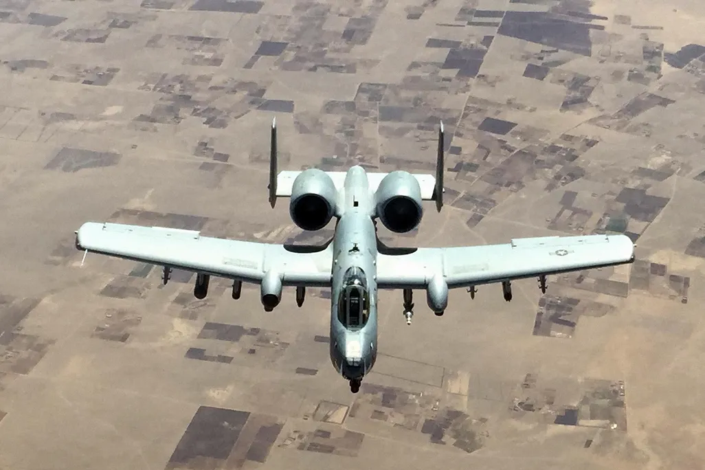 aircraft above desert