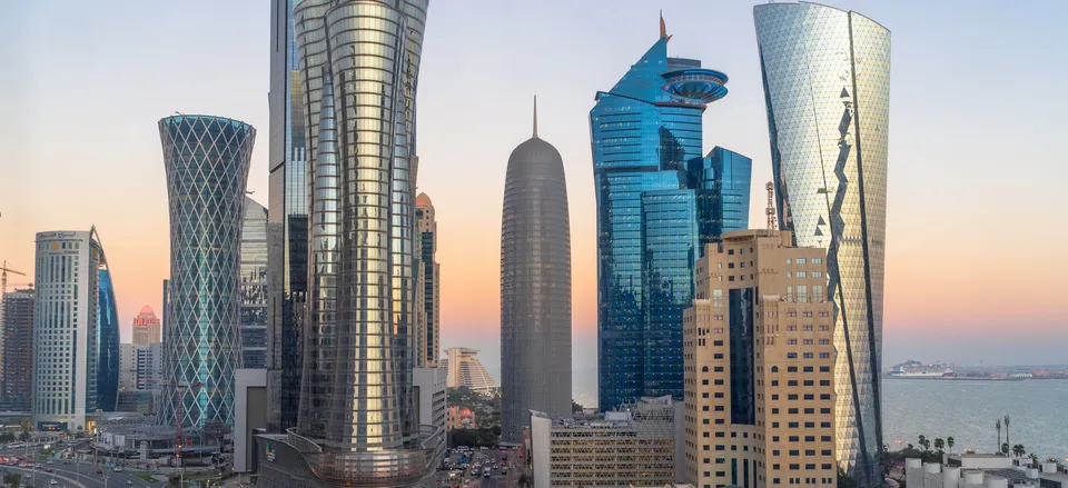  City landscape of Doha, Qatar 