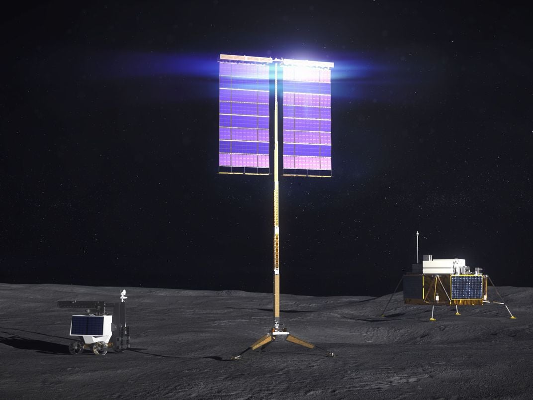 Solar Panels on Moon