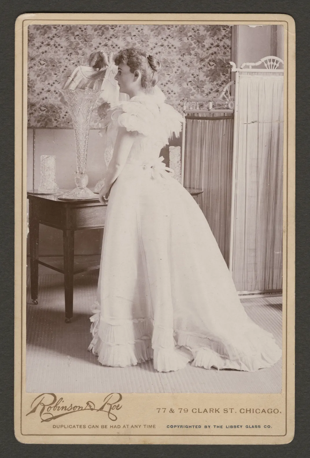 A spun-glass dress worn by Infanta Eulalia of Spain in 1893