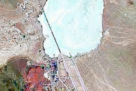 Area 51 at Groom Lake, Nevada.
