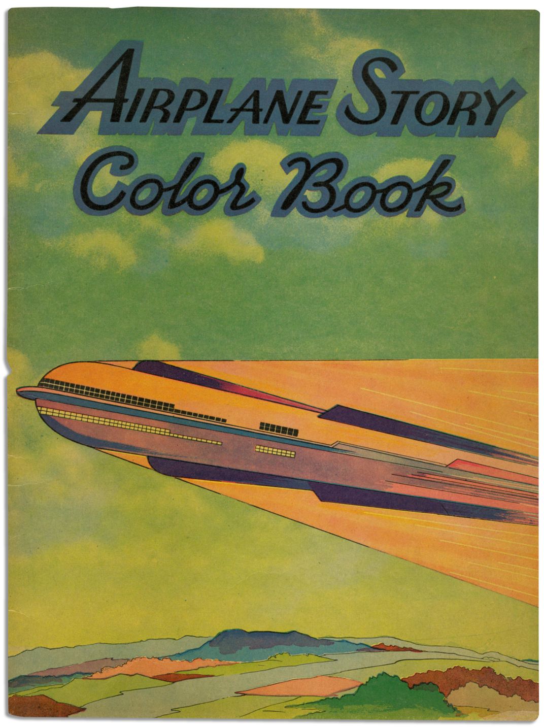 Airplane Story Color Book