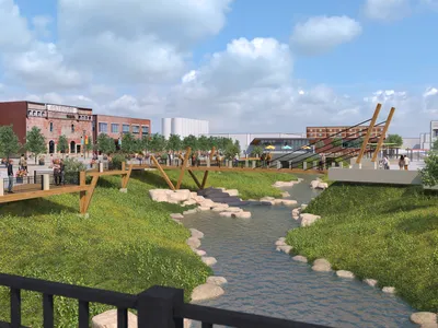 A $25 million plan to uncover 1,100 feet of Jordan Creek and build three bridges is moving forward in Springfield, Missouri.