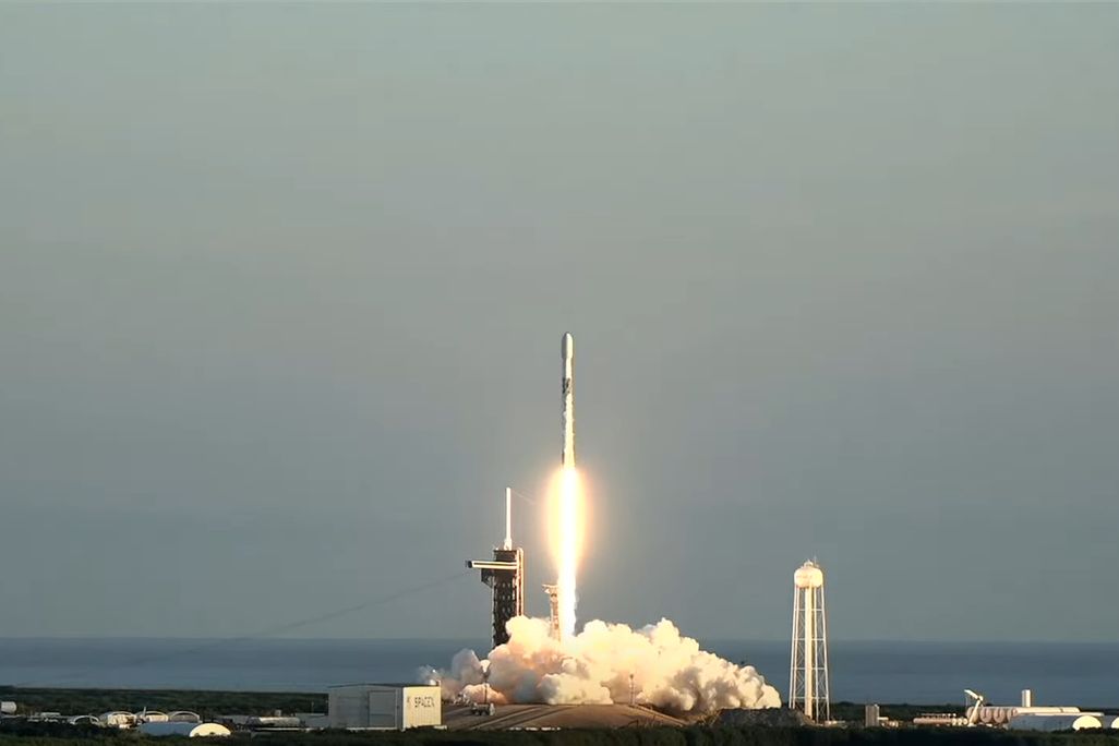 A rocket launches from Kennedy Space Center in Florida.
