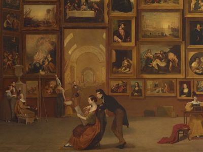 Samuel F. B. Morse, Gallery of the Louvre, 1831-1833, oil on canvas, Terra Foundation for American Art, Daniel J. Terra Collection