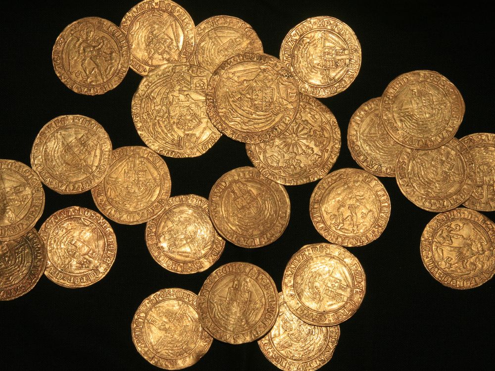 Tudor coins from New Forest, Hampshire