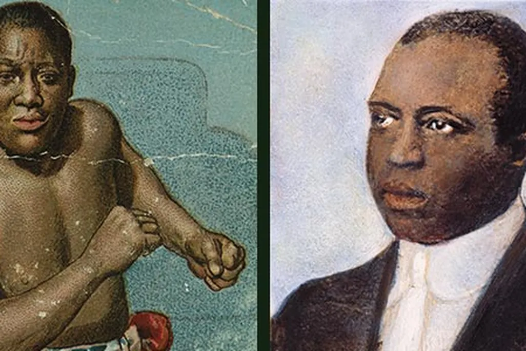 Boxer Jack Johnson and musician Scott Joplin
