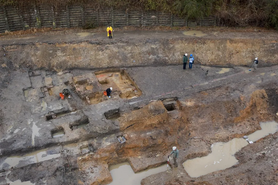 Archaeological dig at Lumpkin's Jail site