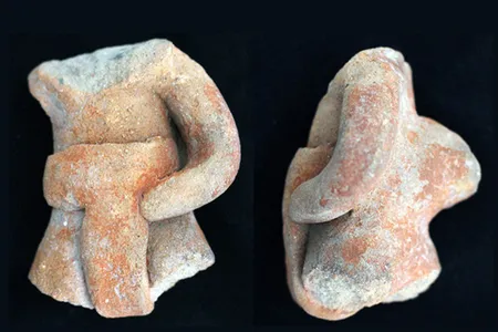 An Etlatongo ballplayer figurine unearthed at the site