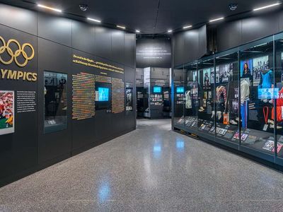 “One of the great things we can do at this museum is ask those questions and think about the larger significance of sports and African-Americans," says curator Damion Thomas.