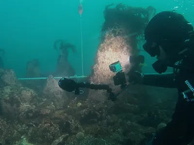 Archaeologists Discover Mysterious 7,000-Year-Old Stone Wall Beneath the Waves Off the Coast of France image