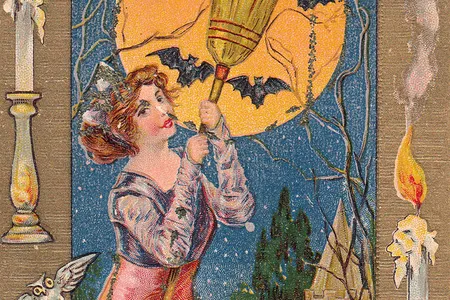 The trope of the beautiful witch was popular between 1905 and 1915.