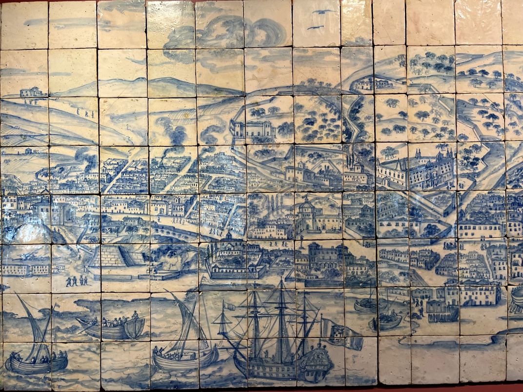 Expansive tile design in Lisbon. Credit: Beth Gordon