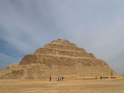 A general view shows the step pyramid of Djoser in Egypt's Saqqara necropolis, south of the capital Cairo, on March 5.