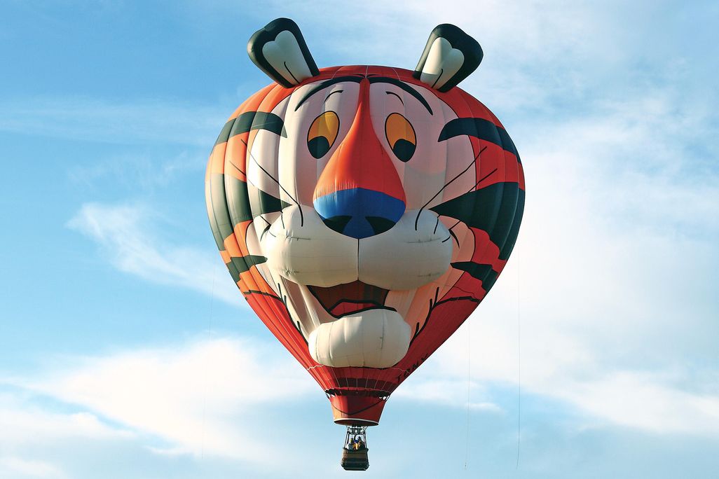 Tony the Tiger hot air balloon