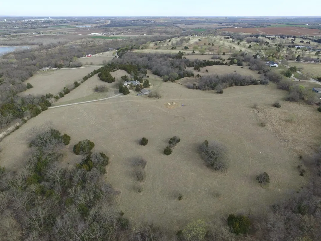 Aerial view of the site