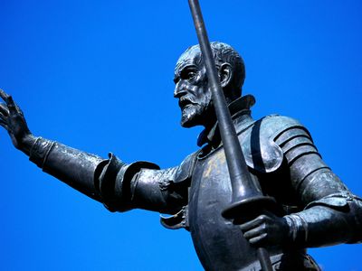 Miguel de Cervantes is best known for creating Don Quixote, a whimsical knight.
