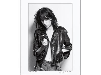 This portrait of Patti Smith, a photograph by Lynn Goldsmith, was taken in 1976, a year after Horses, Smith’s breakout album. 
 