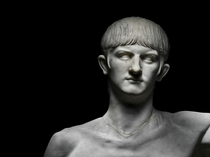 A marble bust of Nero dated to around 55 A.D.
