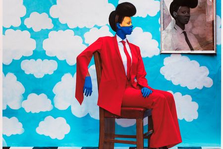 Sai Mado (The Distant Gaze) (detail) by Aida Muluneh, Ethiopia, 2016