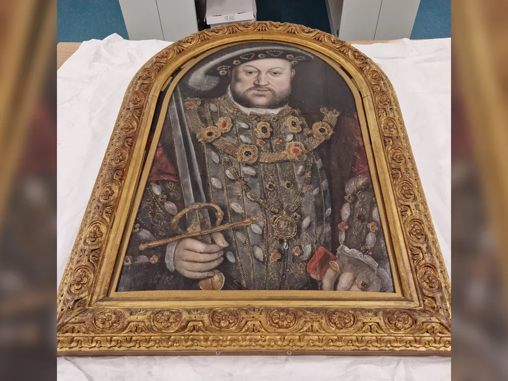 A portrait of Henry VIII commissioned by Ralph Sheldon