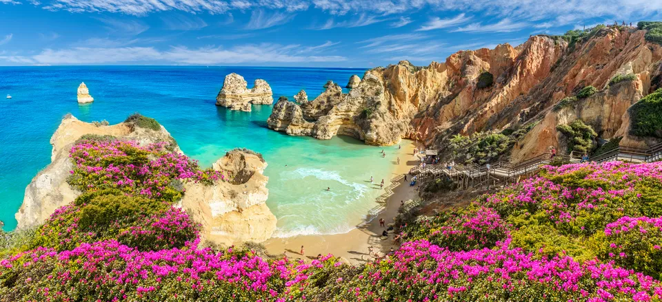  Coastline near Lagos, Portugal's Algarve 