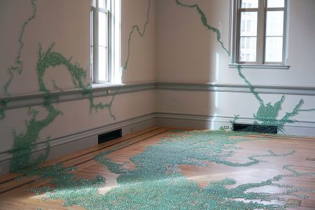 “The Chesapeake is one of my favorite waterways, partly because people outside of the area aren’t as familiar with it,” says Maya Lin, who created Folding the Chesapeake at the Renwick Gallery.