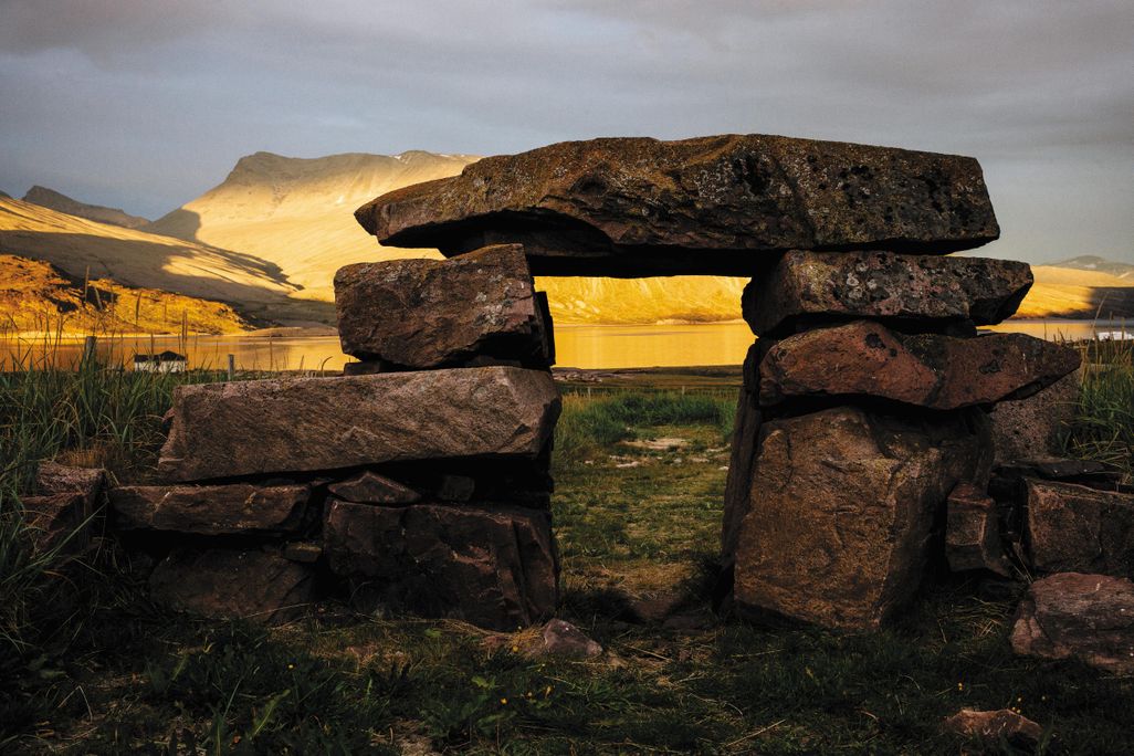 The remnants of a Viking barn