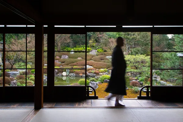 Zen Buddhist Monk at Kyoto Temple thumbnail