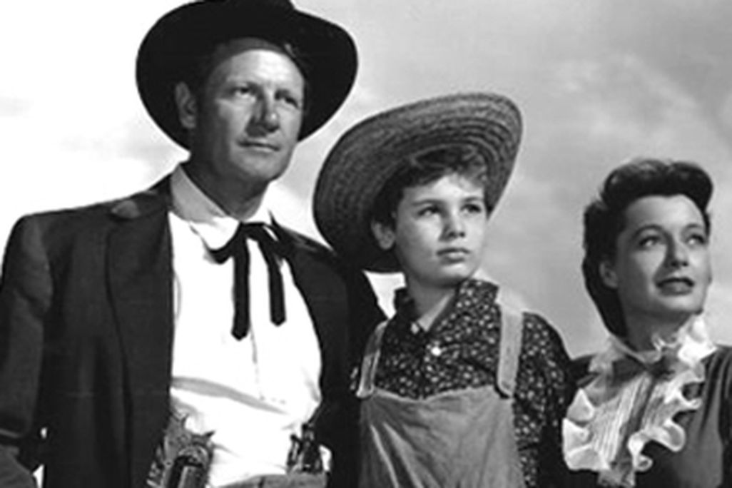 Joel McCrea, Dean Stockwell, and Ellen Drew in Stars in My Crown