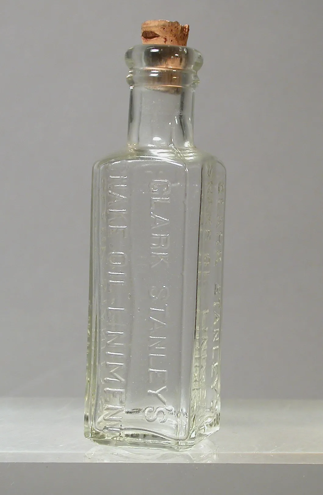 Bottle from Clark Stanley's Snake Oil Liniment