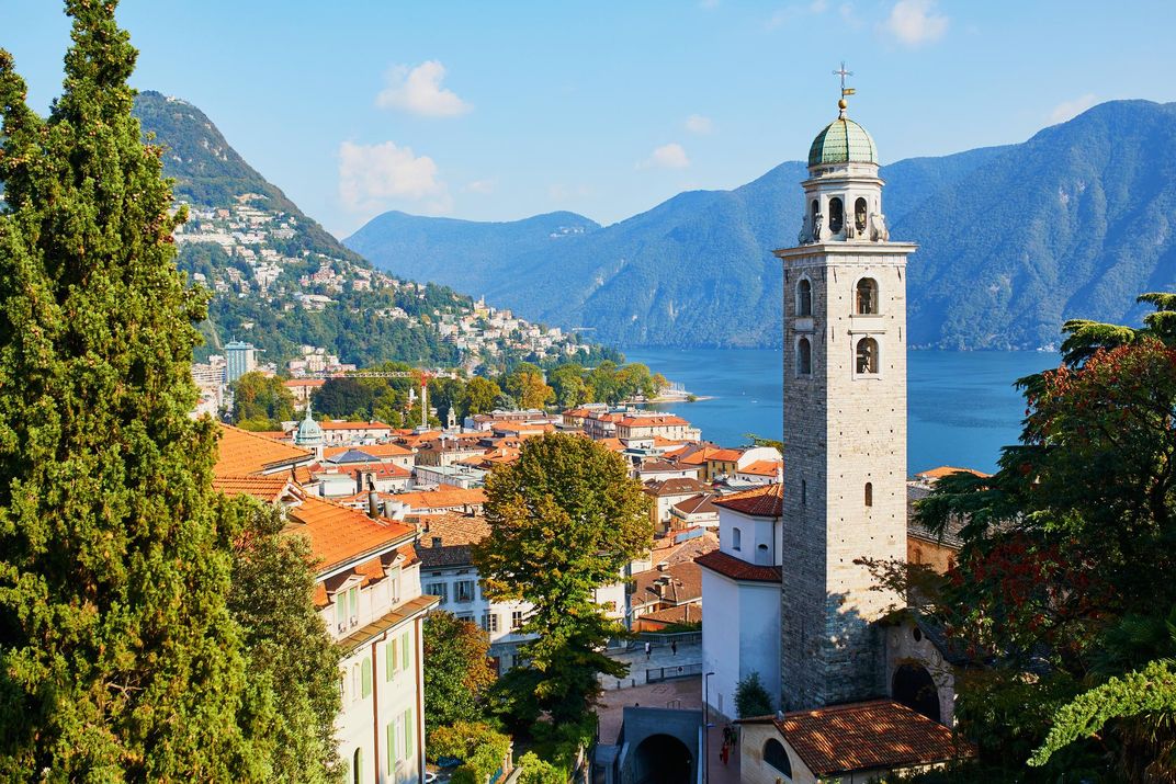 The village of Lugano